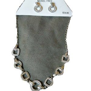 Napier Nickle Free Earrings Necklace Set